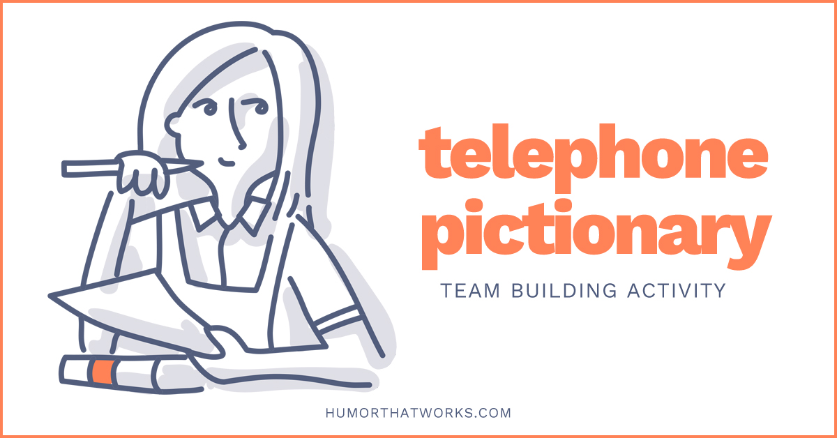 Tele Drawing - Telephone pictionary game played with families and