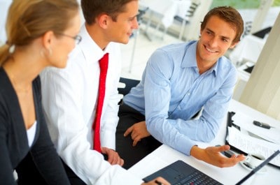 Businessteam at a meeting