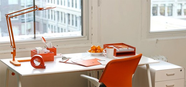 Spotlight On Poppin Work Hy Work Hy Orange Desk