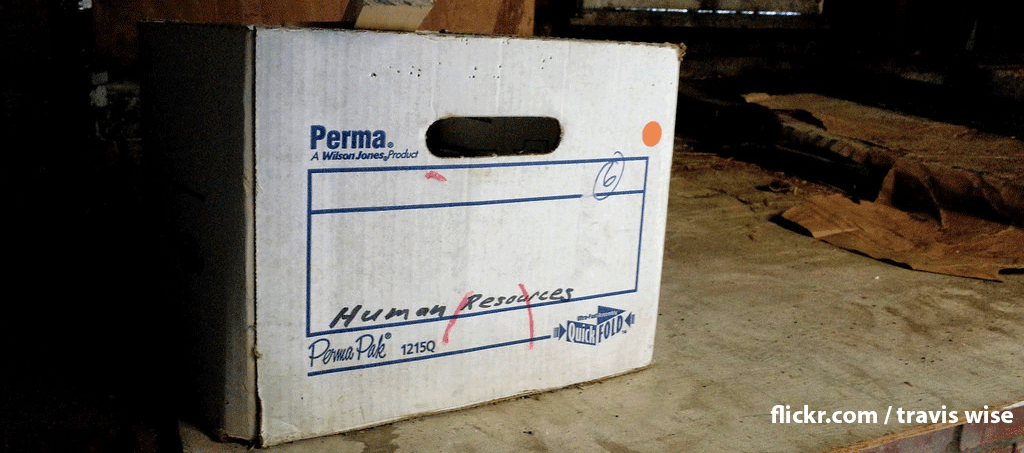 box of hr files