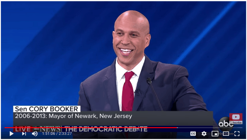 cory booker diet joke